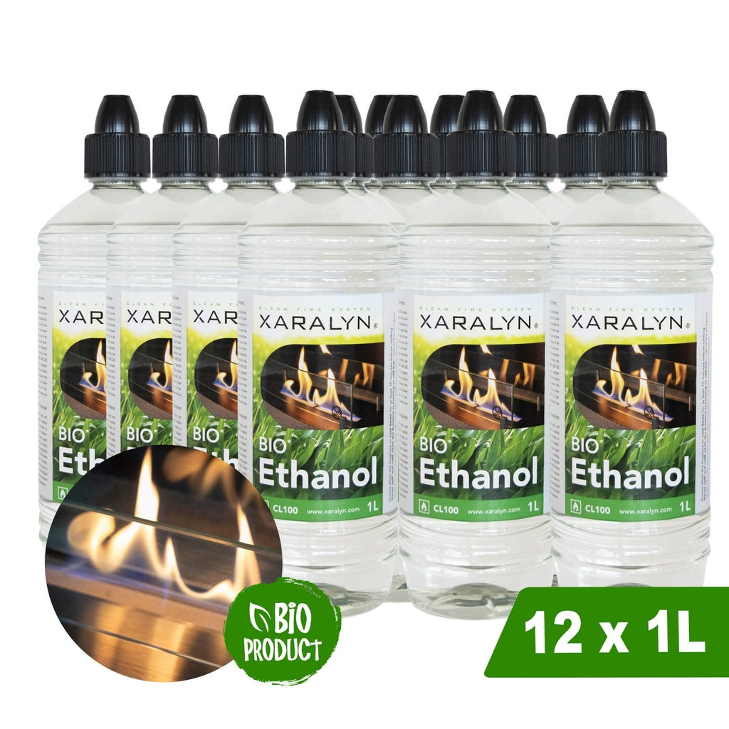 Xaralyn CL100 bio-ethanol – 12 × 1 liter
